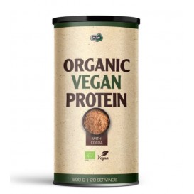 PURE NUTRITION - ORGANIC VEGAN PROTEIN WITH COCOA - 500 G