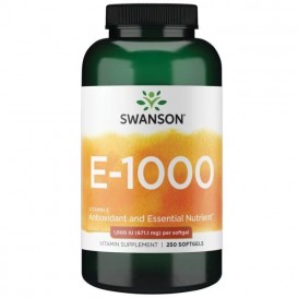 Swanson Natural Vitamin E 250 софт гел капсули