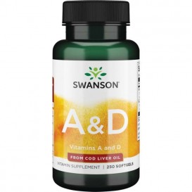 Swanson Витамин А и Д 250 SOFTGELS