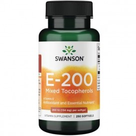 Swanson Витамин Е Смесени Токофероли 250 софт гел CAPS