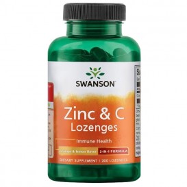 Swanson Цинк и Витамин Ц Подсладени Таблетки 200 табл. за смучене